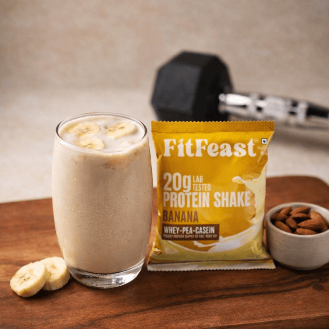 Assorted Protein Sachet Pack – Malai Kulfi,Chocolate,Banana & Coffee Flavour | As Seen on Shark Tank