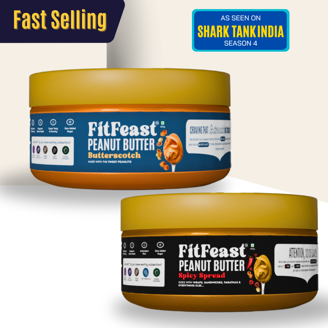 Butterscotch & Spicy Spread Peanut Butter Combo (150g Each)