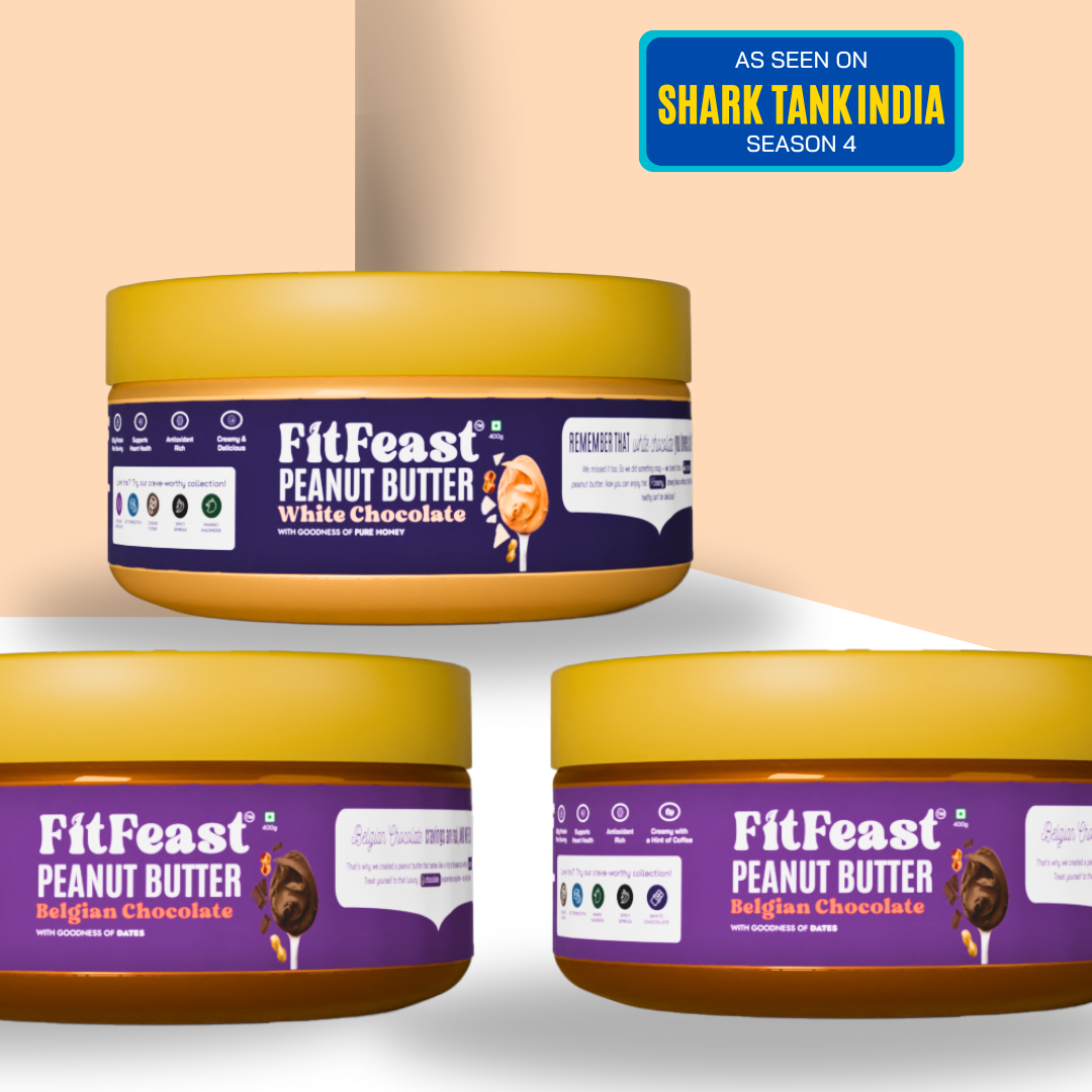 Peanut Butter: 2 Belgian Chocolate, 1 White Chocolate  (150g Each)