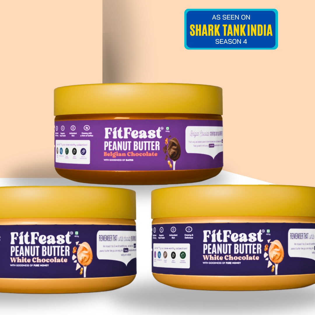 Peanut Butter: 2 White Chocolate, 1 Belgian Chocolate (150g Each)