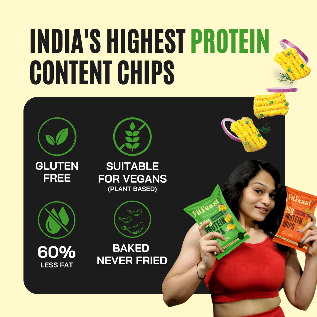 Protein Chips Assorted 240g (Pack of 4)