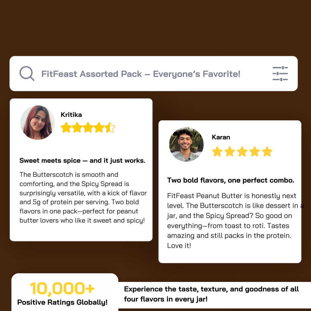 Butterscotch & Spicy Spread Peanut Butter Combo (150g Each)