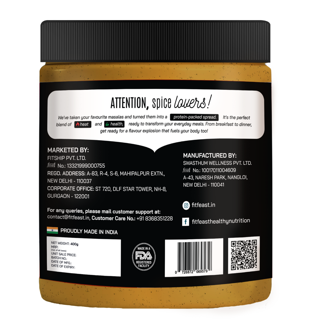 Spicy Spread Peanut Butter 400g | As Seen on Shark Tank