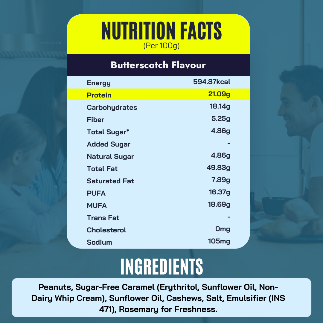 Butterscotch Peanut Butter 400g | As Seen on Shark Tank