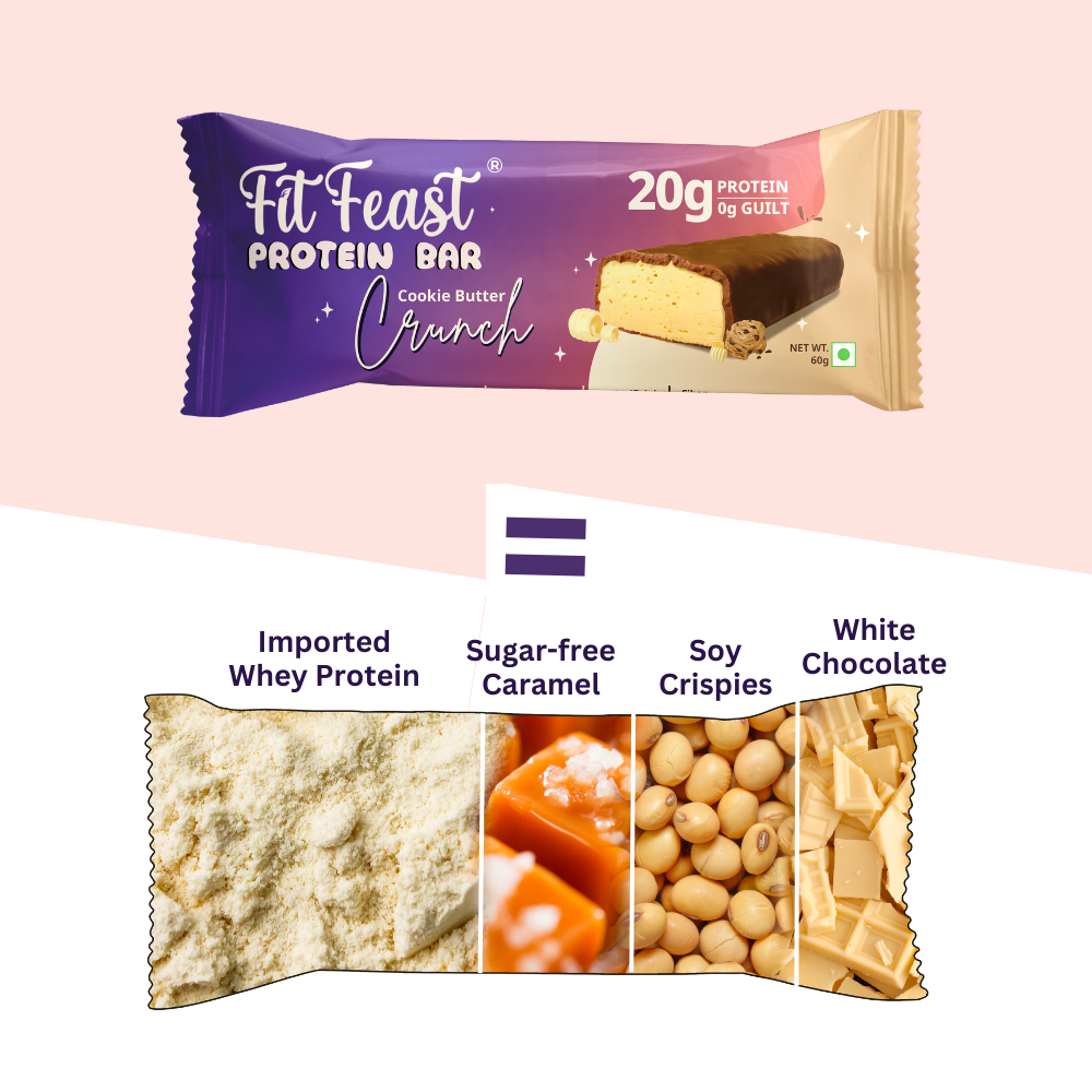 Protein Bars 180g (Pack of 3 - Two Cookie Butter, One Cheesecake)