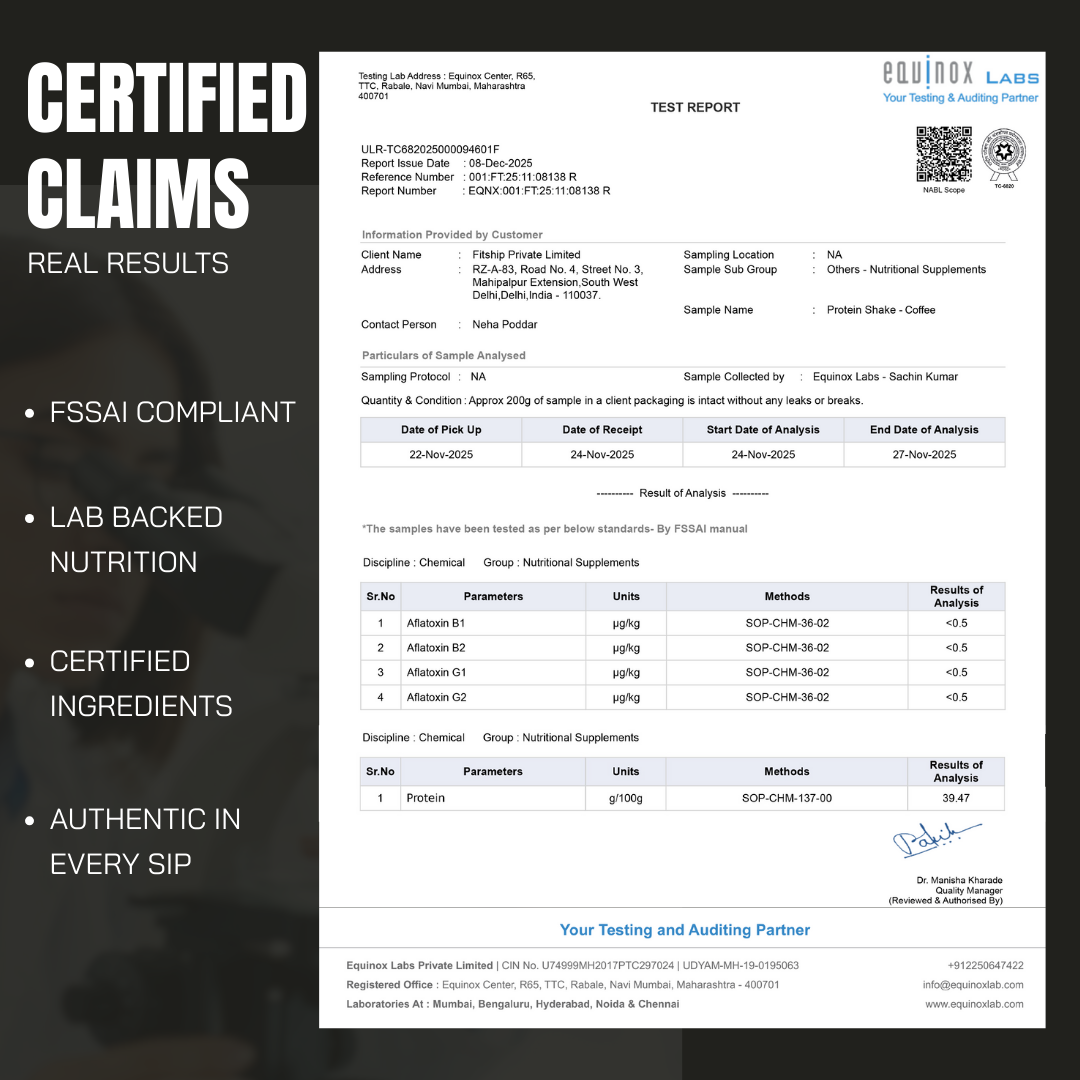 Protein Sachet - Coffee Flavour (Each 50g ) | As Seen on Shark Tank