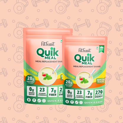 Quik Meal, 750g, Malai Kulfi (20g Protein per serving with 23 Vitamins & Minerals)