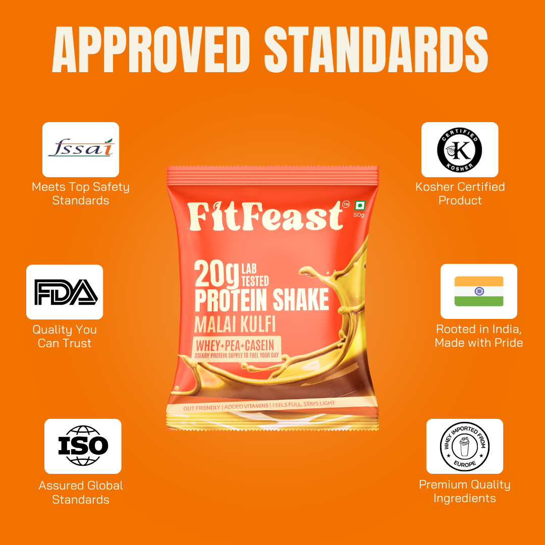 Protein Sachet - Malai Kulfi Flavour (Each 50g ) | As Seen on Shark Tank