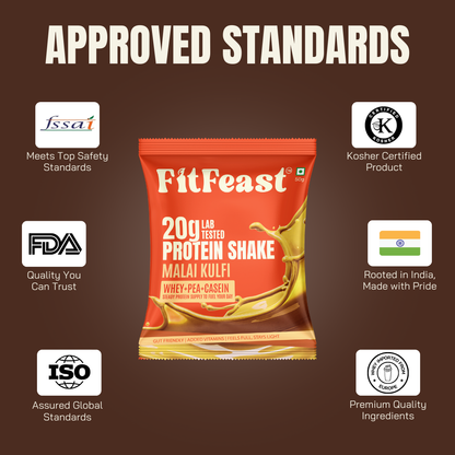 Assorted Protein Sachet Pack – Chocolate & Malai Kulfi | As Seen on Shark Tank