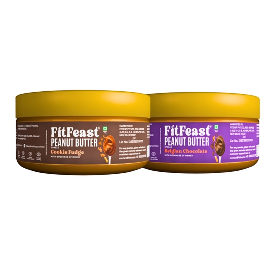 Belgian Chocolate & Cookie Fudge Peanut Butter (140g Each)