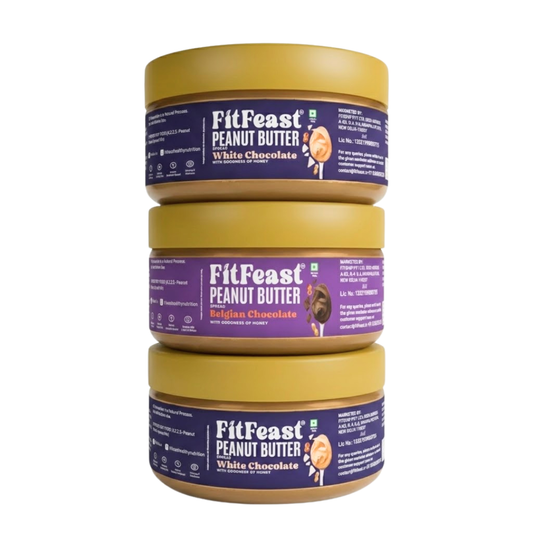 Peanut Butter: 2 White Chocolate, 1 Belgian Chocolate (140g Each)
