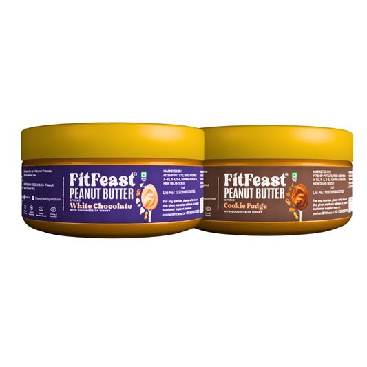 White Chocolate & Cookie Fudge Peanut Butter (140g Each)