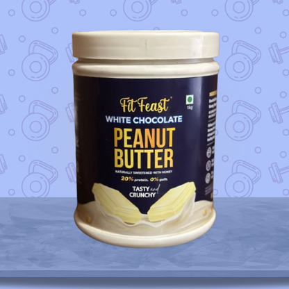 White Chocolate Peanut Butter 1kg Tasty & Crunchy