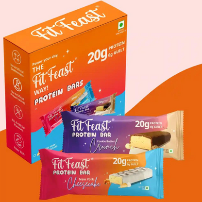 Protein Bars 180g (Pack of 3 - Two Cookie Butter, One Cheesecake)