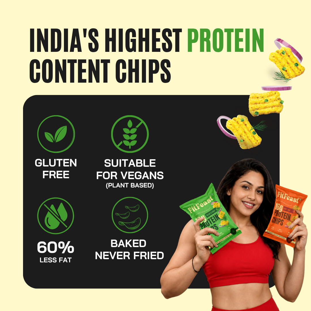 Protein Chips Assorted 240g (Pack of 4)