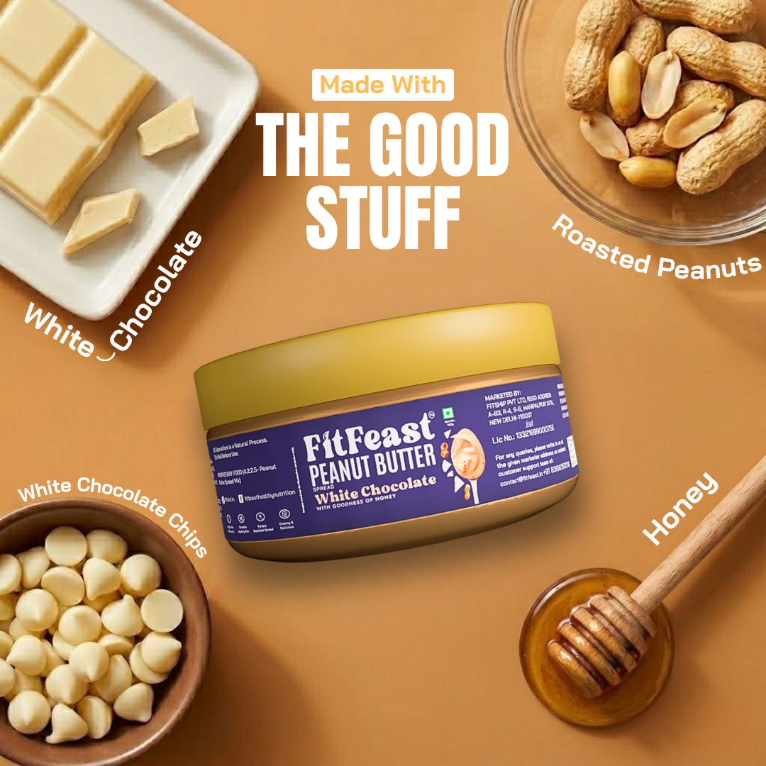 Peanut Butter: 2 White Chocolate, 1 Belgian Chocolate (140g Each)