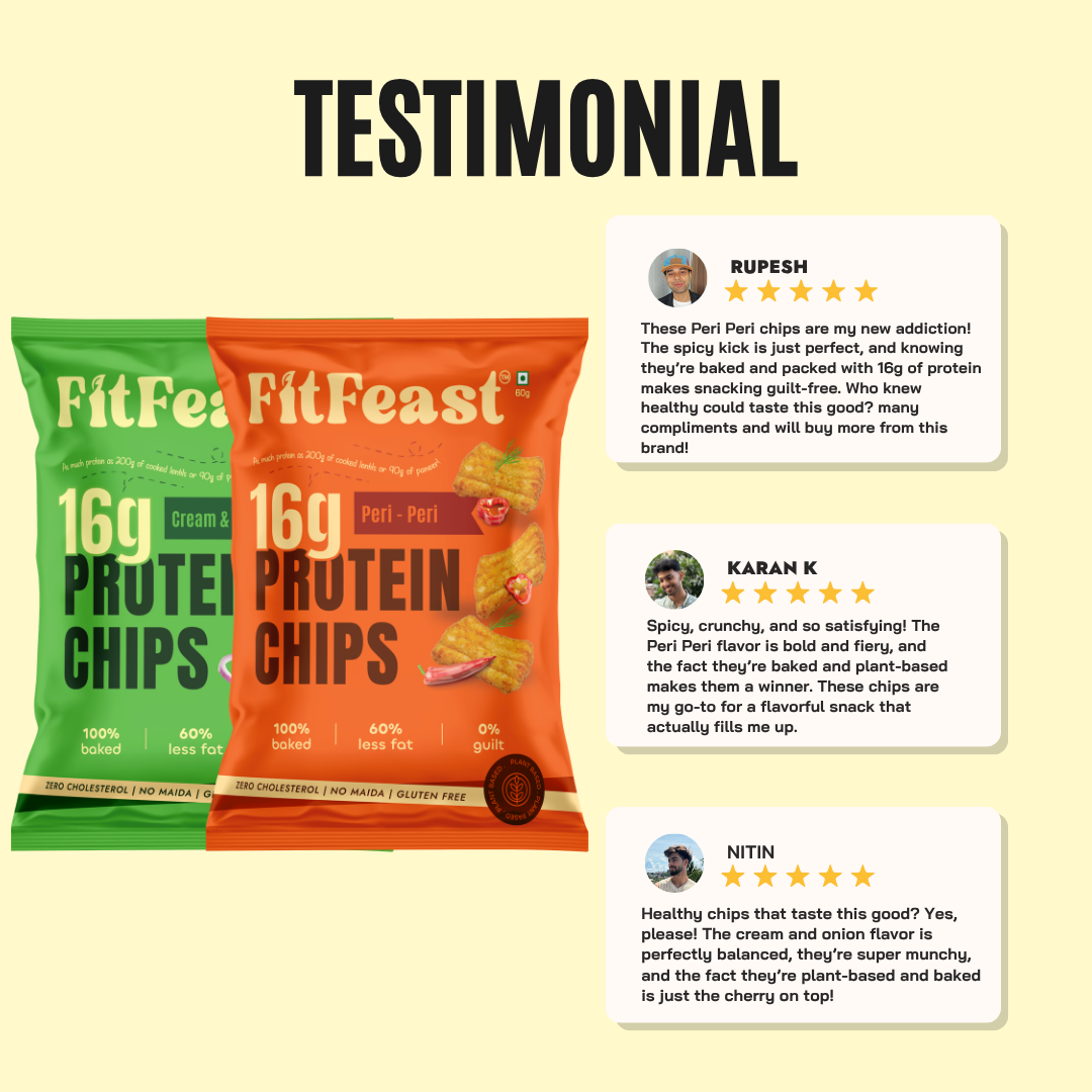 Protein Chips Assorted 240g (Pack of 4)