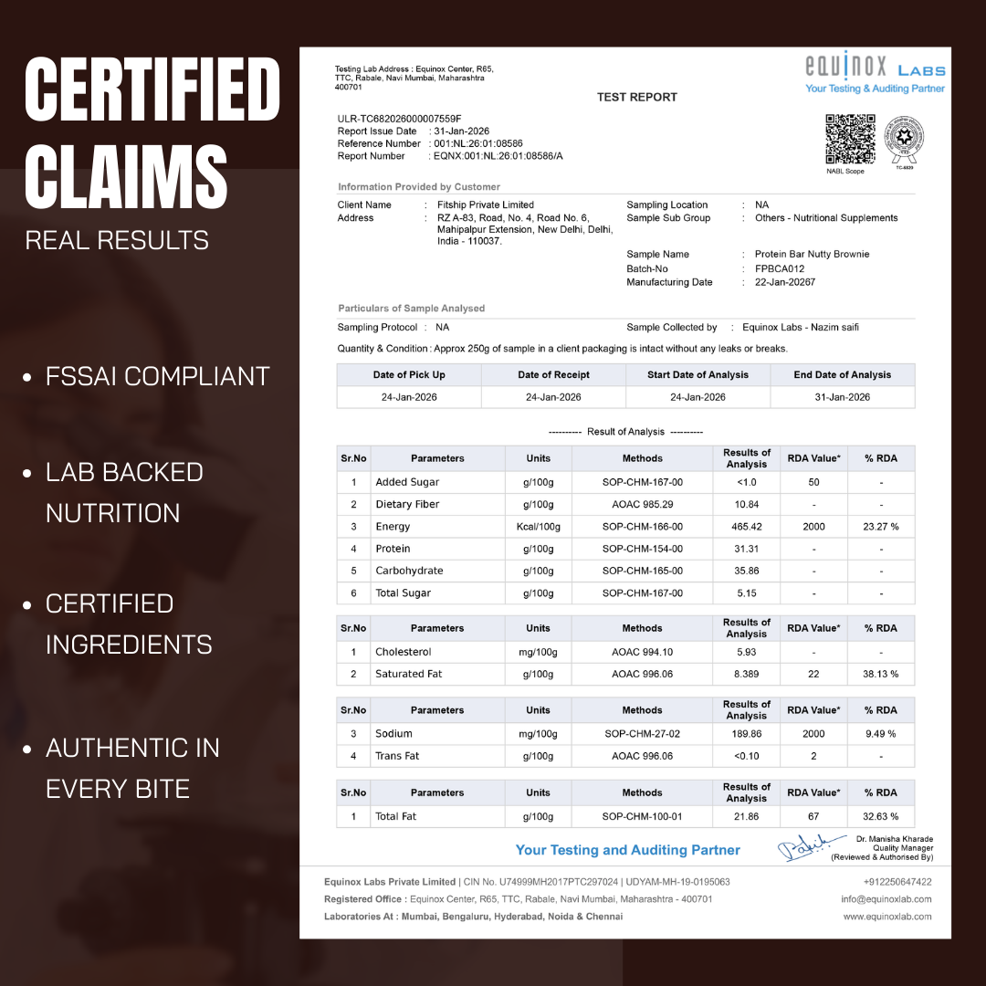 Protein Bars Nutty Brownie | As Seen on Shark Tank