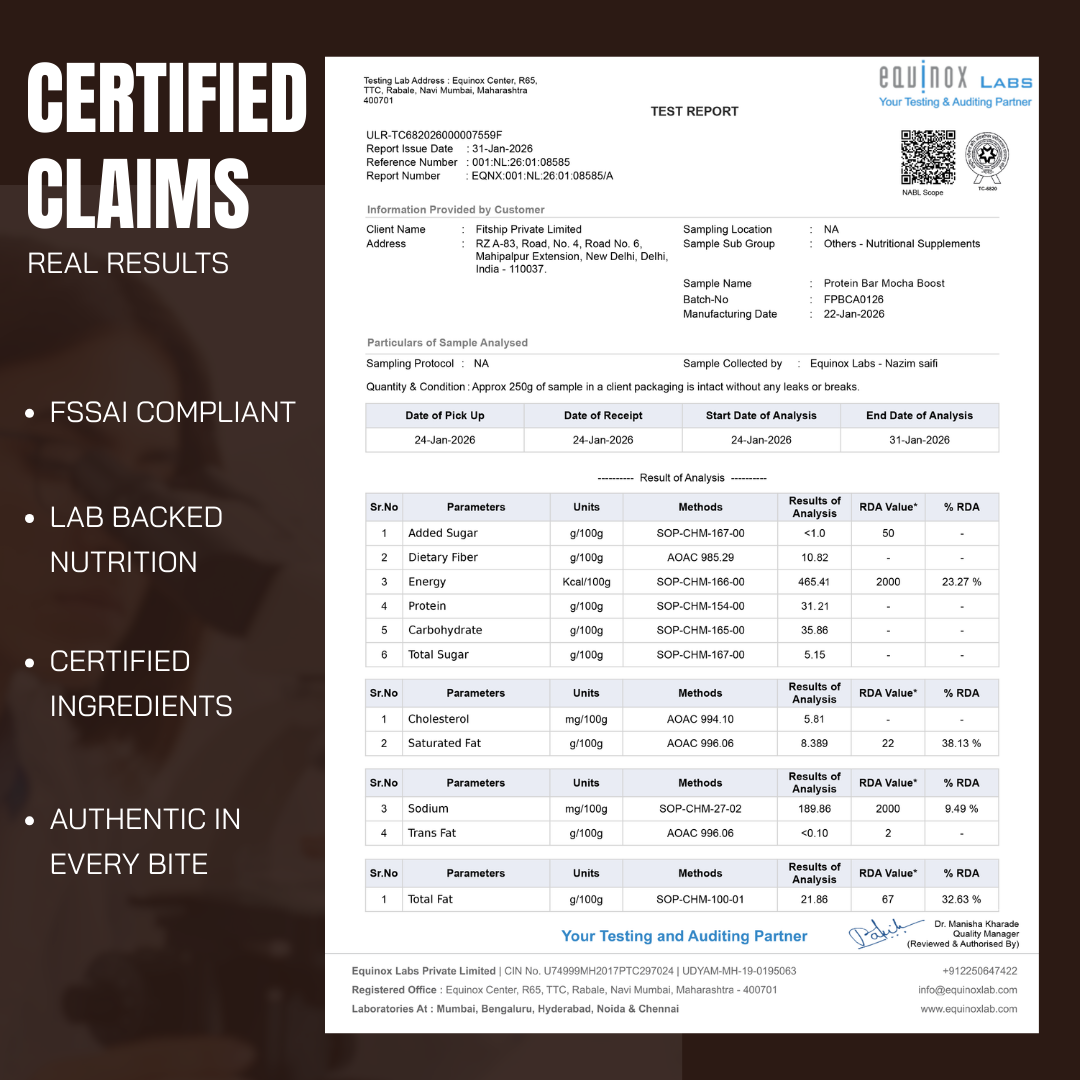 Protein Bars Mocha Boost | As Seen on Shark Tank