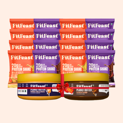 Taste the Variety – 16 Assorted Sachets + 2 Peanut Butter (White Chocolate+Cookie Fudge)