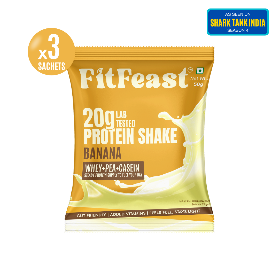 Protein Sachet - Banana Flavour (Pack of 3) (50g Sachet)