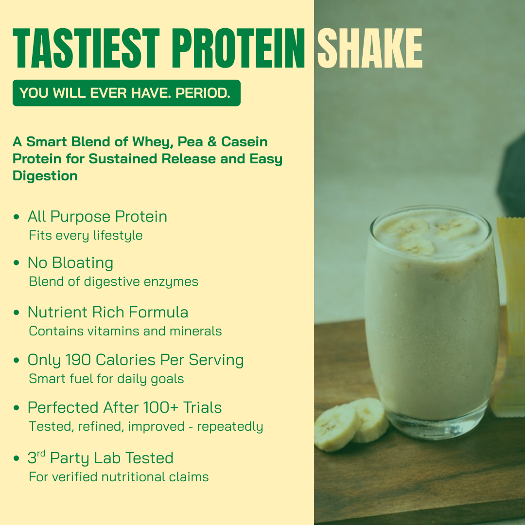 Protein Sachet - Banana Flavour (Each 50g ) | As Seen on Shark Tank