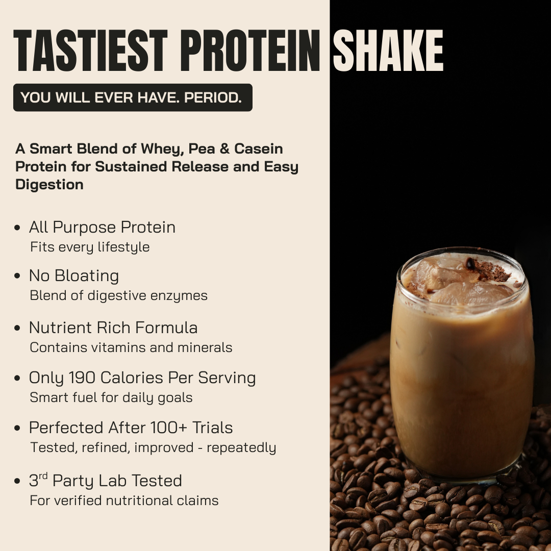 Protein Sachet - Coffee Flavour (Each 50g ) | As Seen on Shark Tank