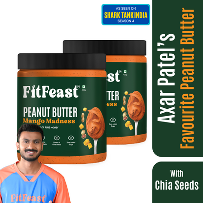 Mango Madness Peanut Butter 800g (Pack of 2) | As Seen on Shark Tank