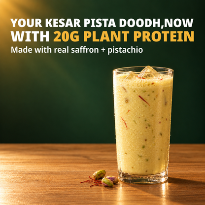 Plant Protein Sachets | Kesar Pista, 20g Protein | Fibre-Rich