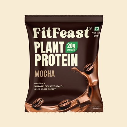 Plant Protein Sachets | Mocha, 20g Protein | Fibre-Rich
