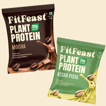 Plant Protein Sachets | Assorted, 20g Protein | Fibre-Rich