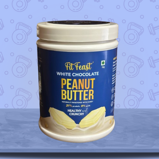 White Chocolate Peanut Butter 1kg Healthy & Crunchy