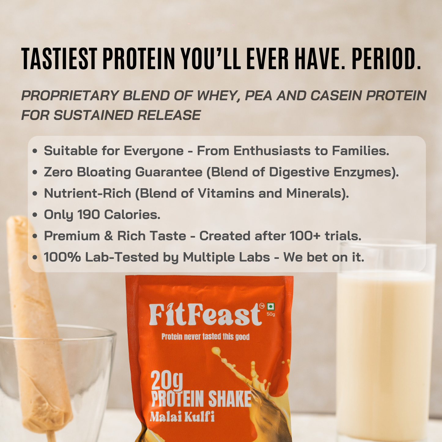 Whey Protein - Malai Kulfi Sachet (Each 50g )