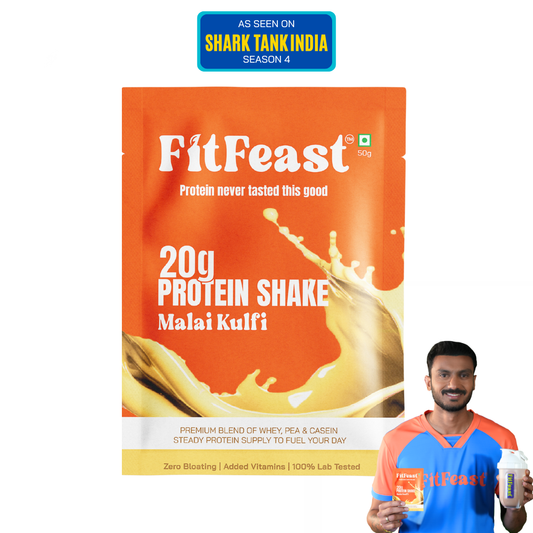 Protein Sachet - Malai Kulfi Flavour (Each 50g ) | As Seen on Shark Tank