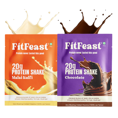 Assorted Protein Sachet Pack – Chocolate & Malai Kulfi