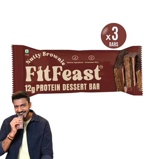 Dessert Protein Bars – Nutty Brownie (Pack of 3)