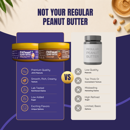 White Chocolate & Cookie Fudge Peanut Butter (140g Each)
