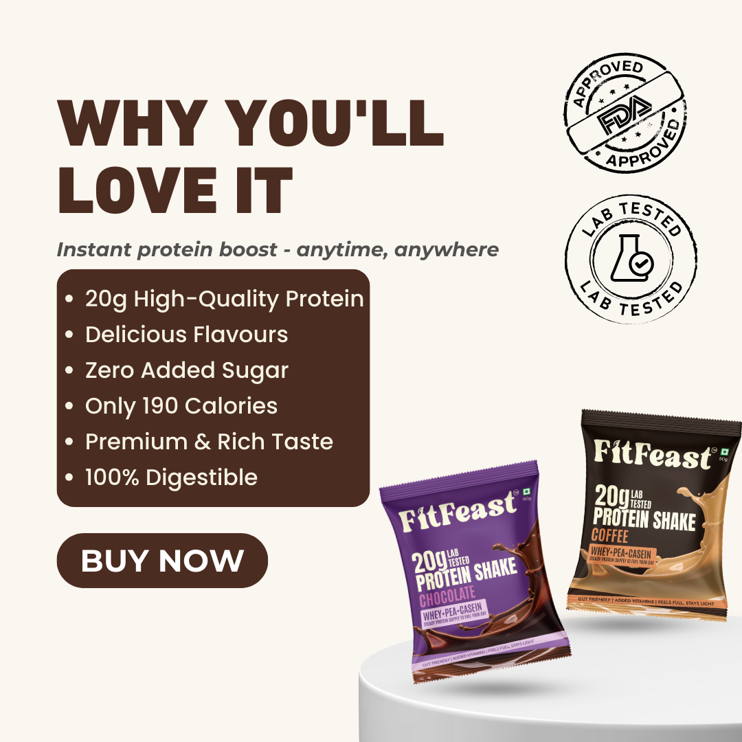 Assorted Protein Sachet Pack – Chocolate & Coffee Flavour | Buy 1 Get 1
